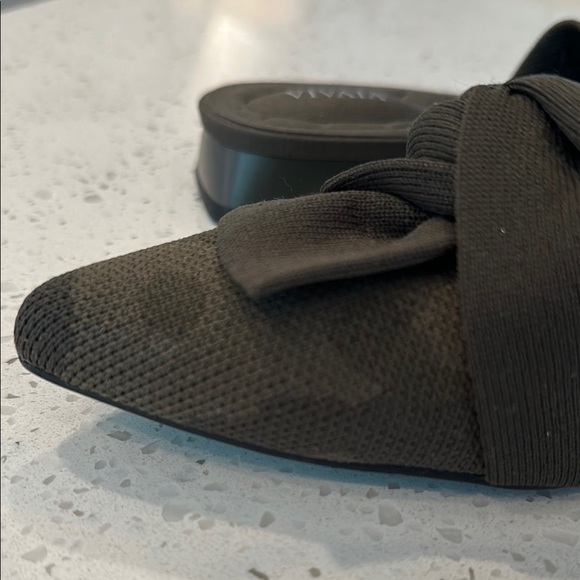 Black Women's Bow Mules - Picture 3 of 4